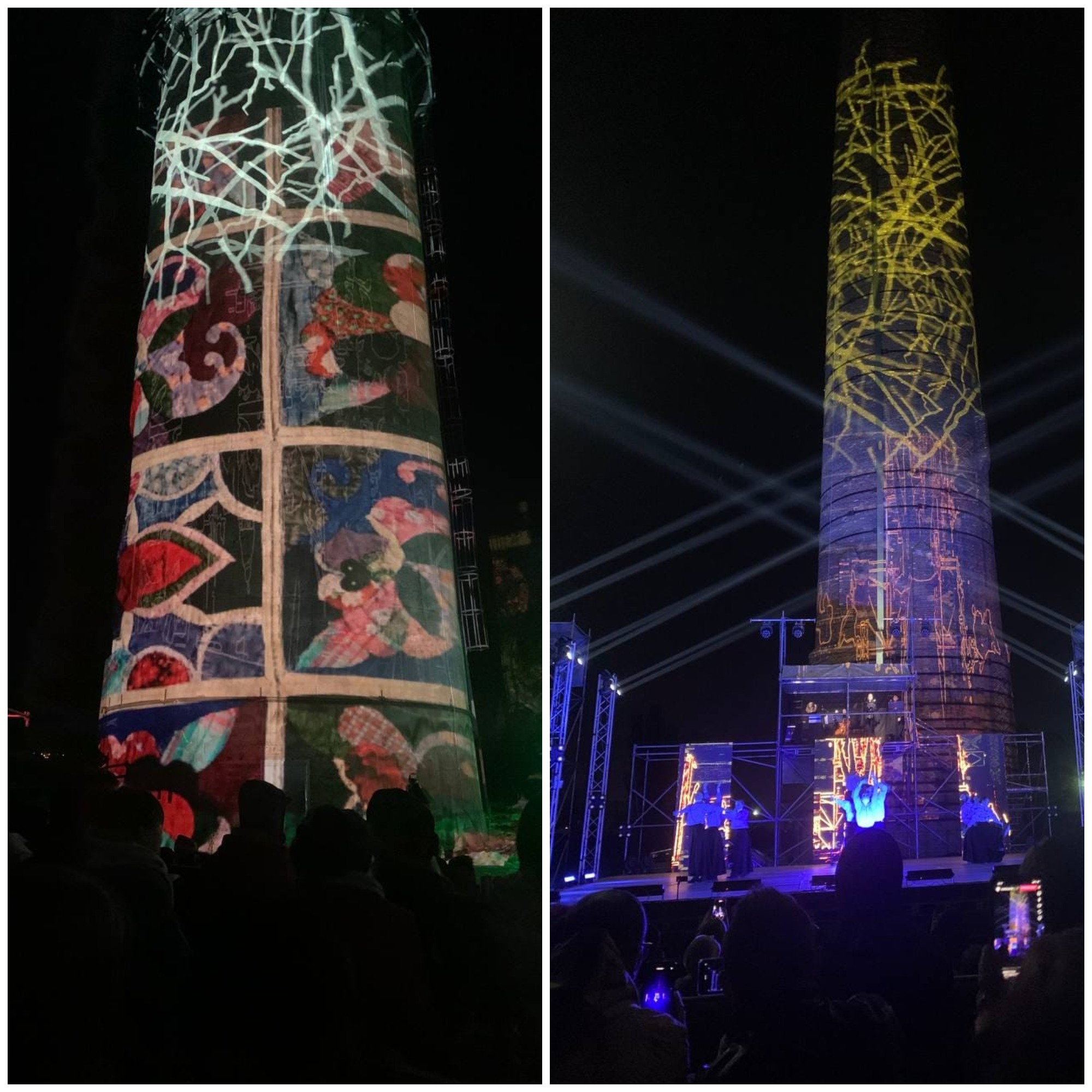 Перформанс среди заводских труб в Днепре / фото: Николай Каблука