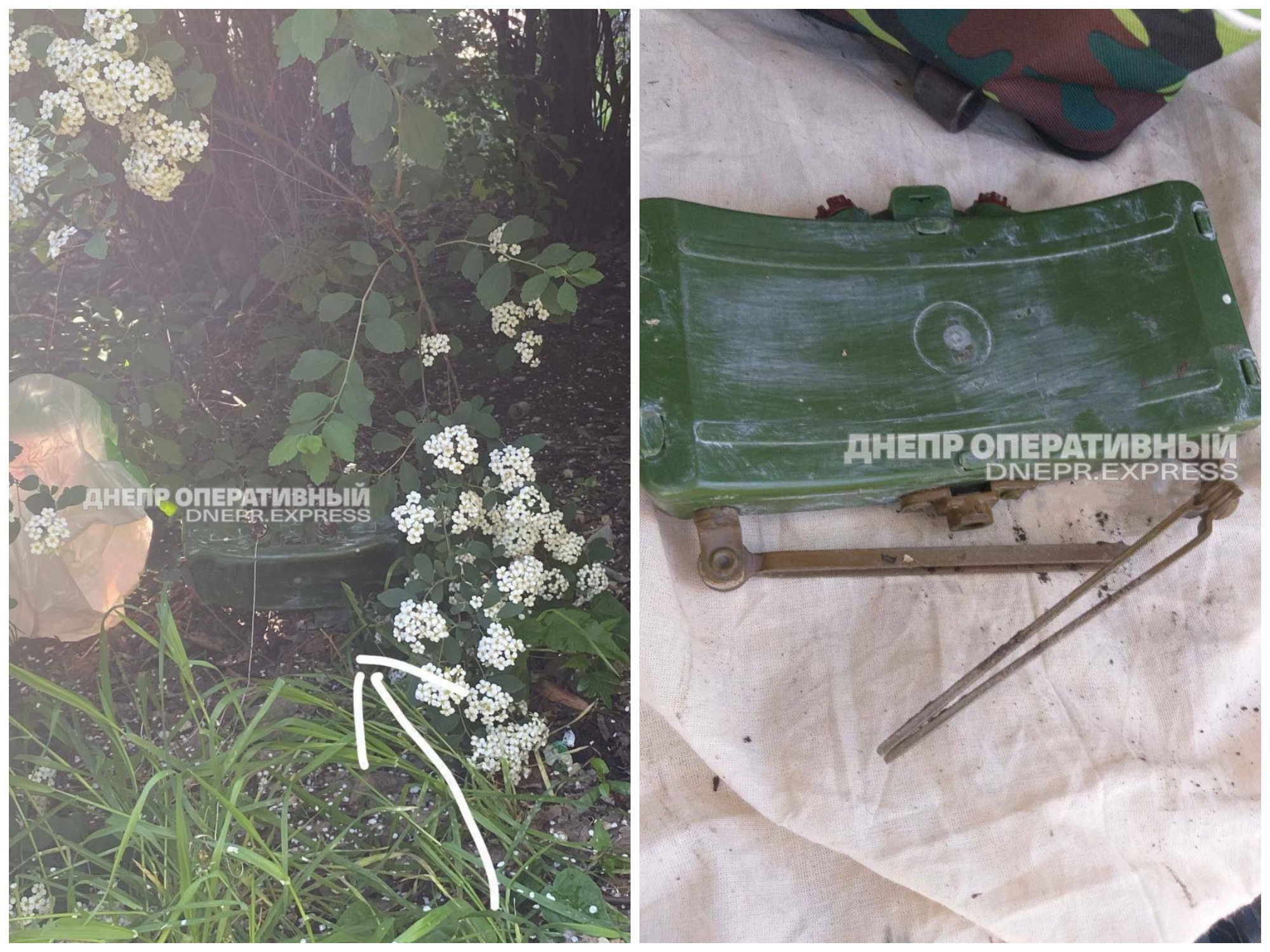 По неподтвержденной информации, это противопехотная осколочная мина