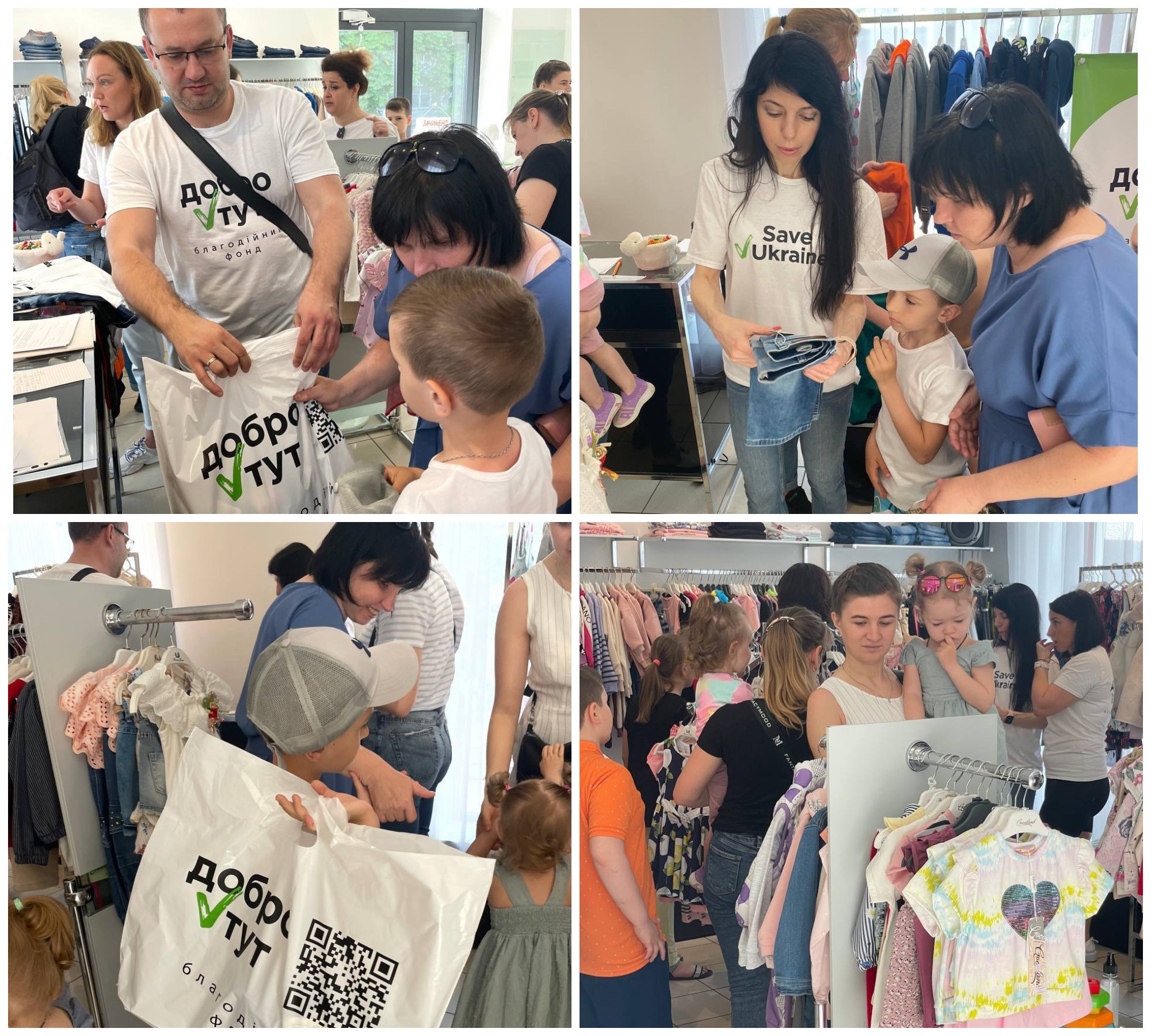 В Днепре подарили одежду и игрушки детям, которых привезли из зоны боевых действий -