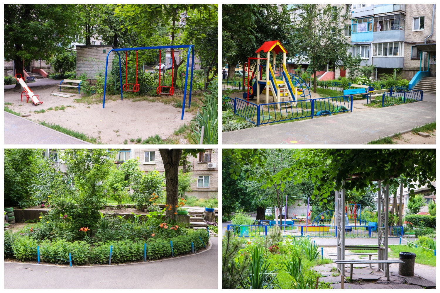 Ремонт во дворе на улице Каверина / фото: горсовет Днепра