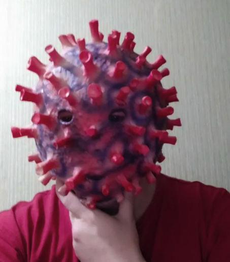 Маскарадная маска коронавируса / фото с OLX