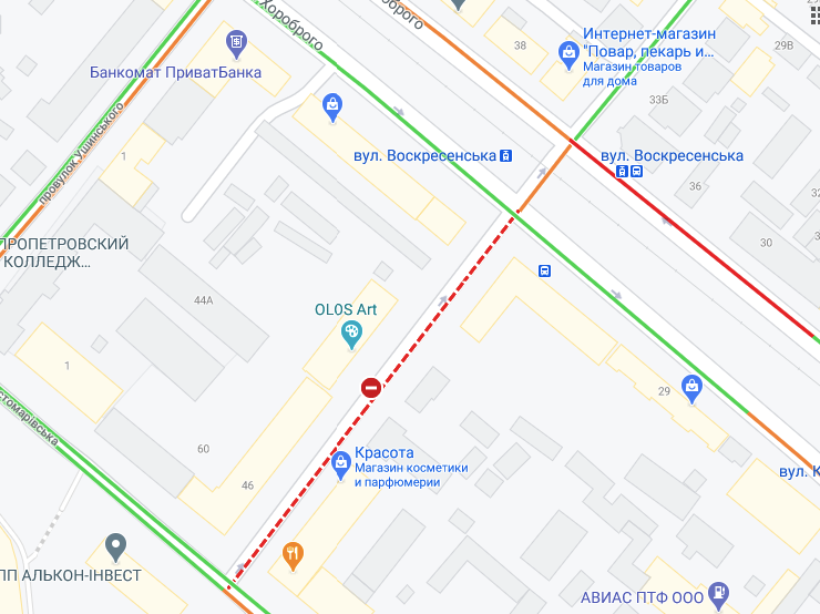Участок Воскресенской перекрыт