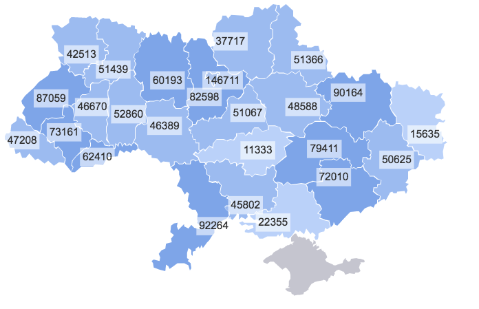 Всего случаев заболевания коронавирусом в Украине / Минфин