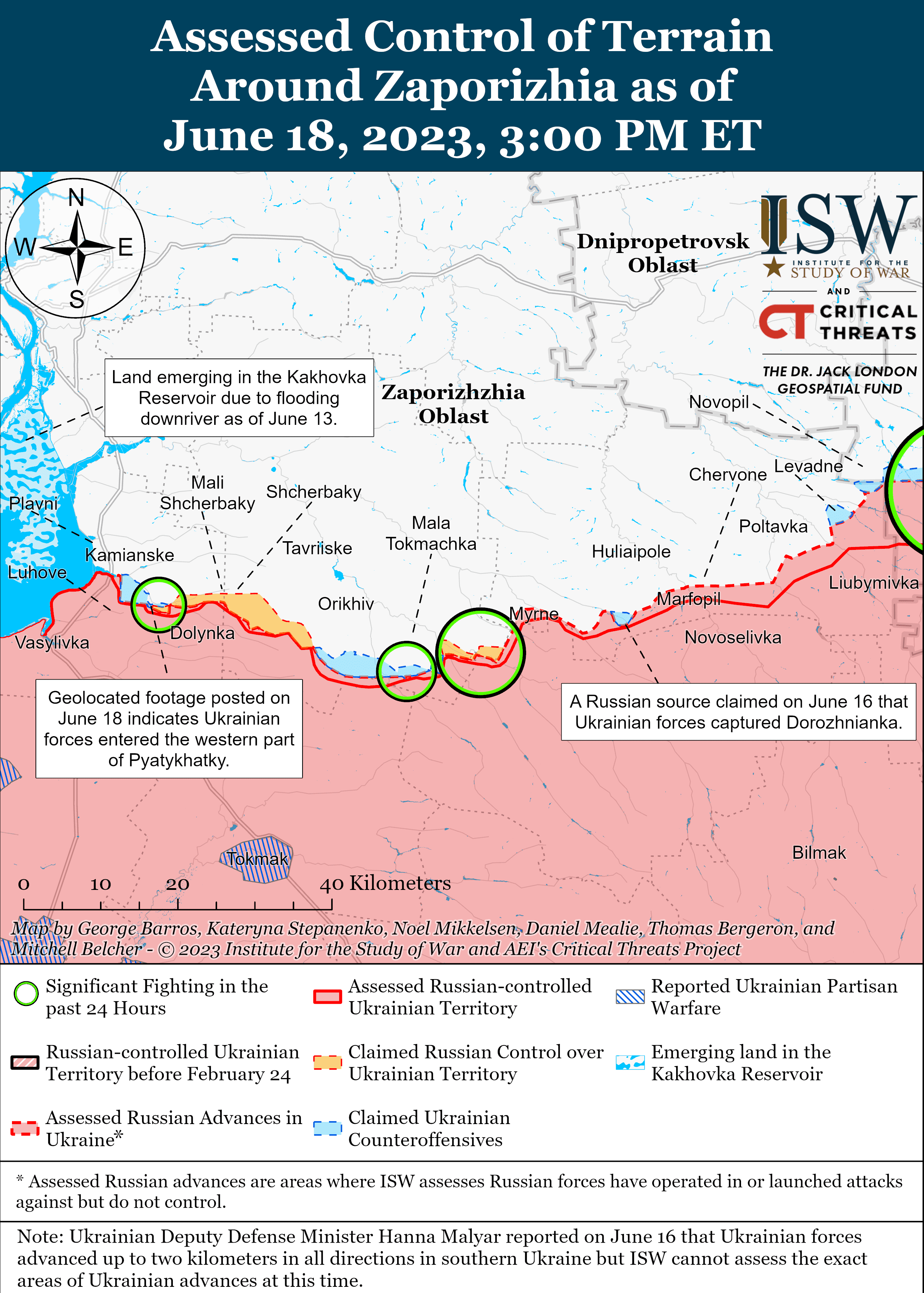 Карта боевых действий 2015