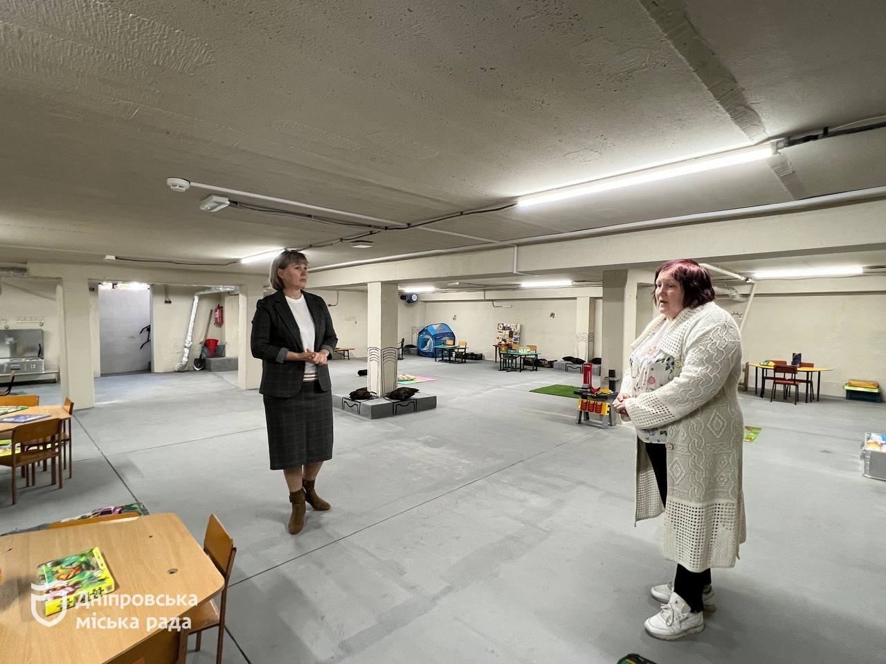 Укриття у дитячому садку у Дніпрі -