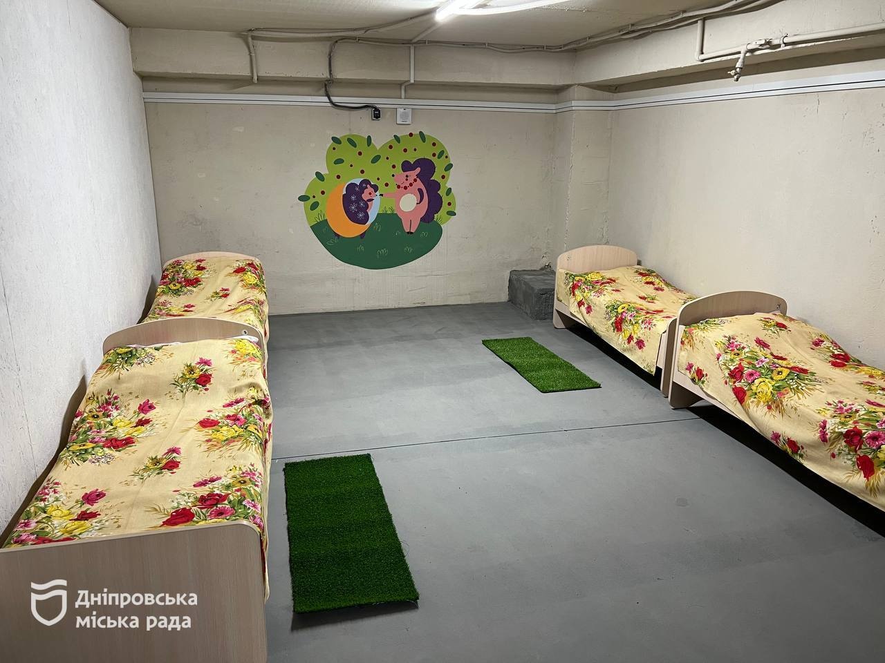 Укриття у дитячому садку у Дніпрі -