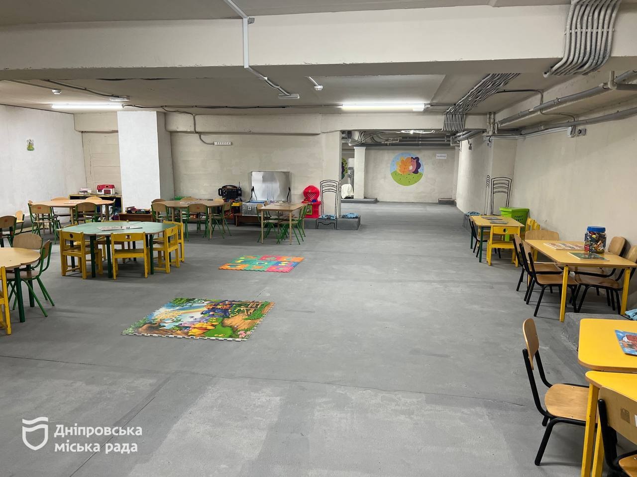 Укриття у дитячому садку у Дніпрі -