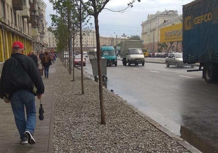 Год назад тоже для баком места не было / фото: Александра Залозная