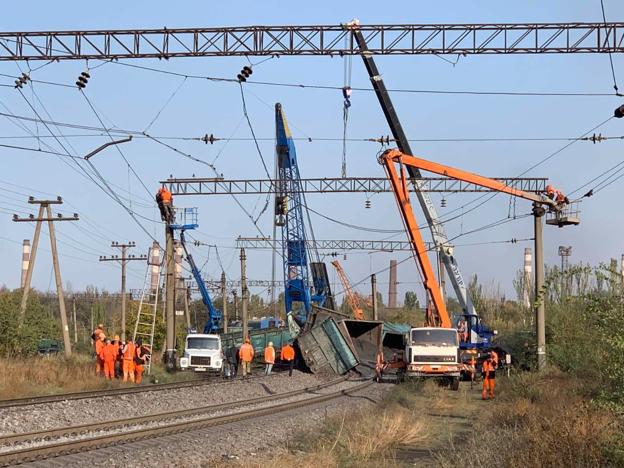 Пока поставили только 4 вагона из 15 / фото TG Владимир Жмак