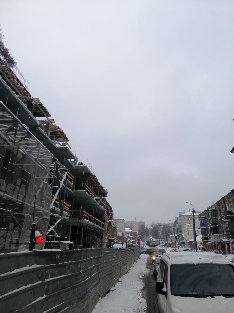 Проезд в Днепре затруднен / фото: Tg-канал "ДТП Пробки Днепр"