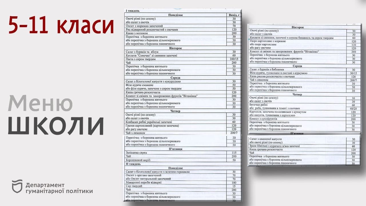 Гратен, пудинг и чахохбили: чем будут кормить детей в школах и детсадах Днепра фото 6 5
