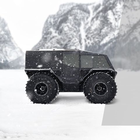 У Атласа поворачиваются и передние, и задние колеса / @atlas_atv