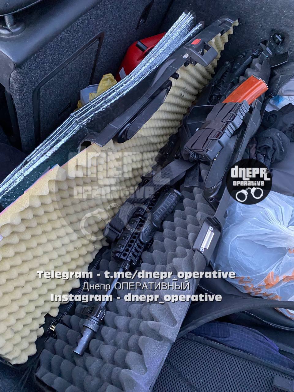 В легковушке нашли оружие