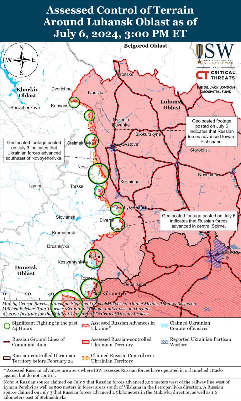 Карта боевых действий.
