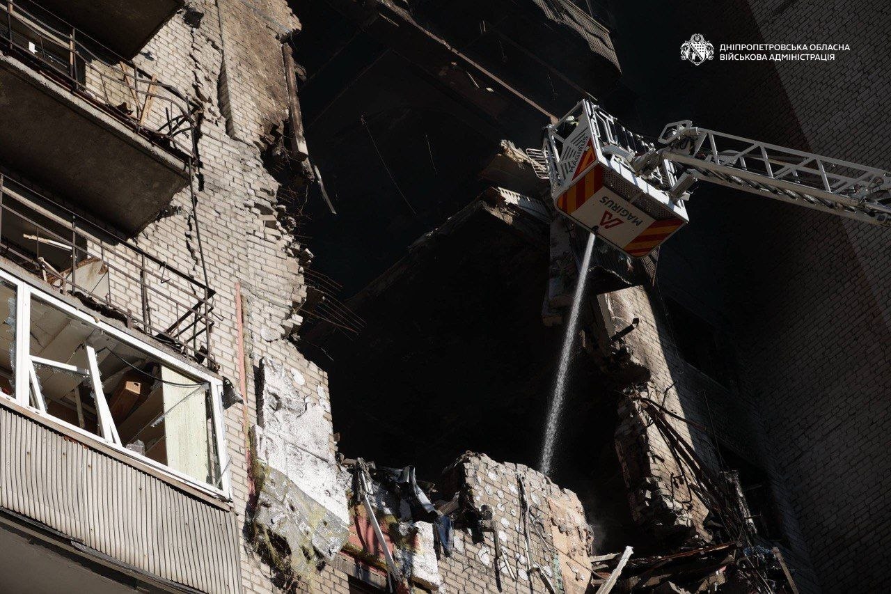 Последствия атаки на Днепр