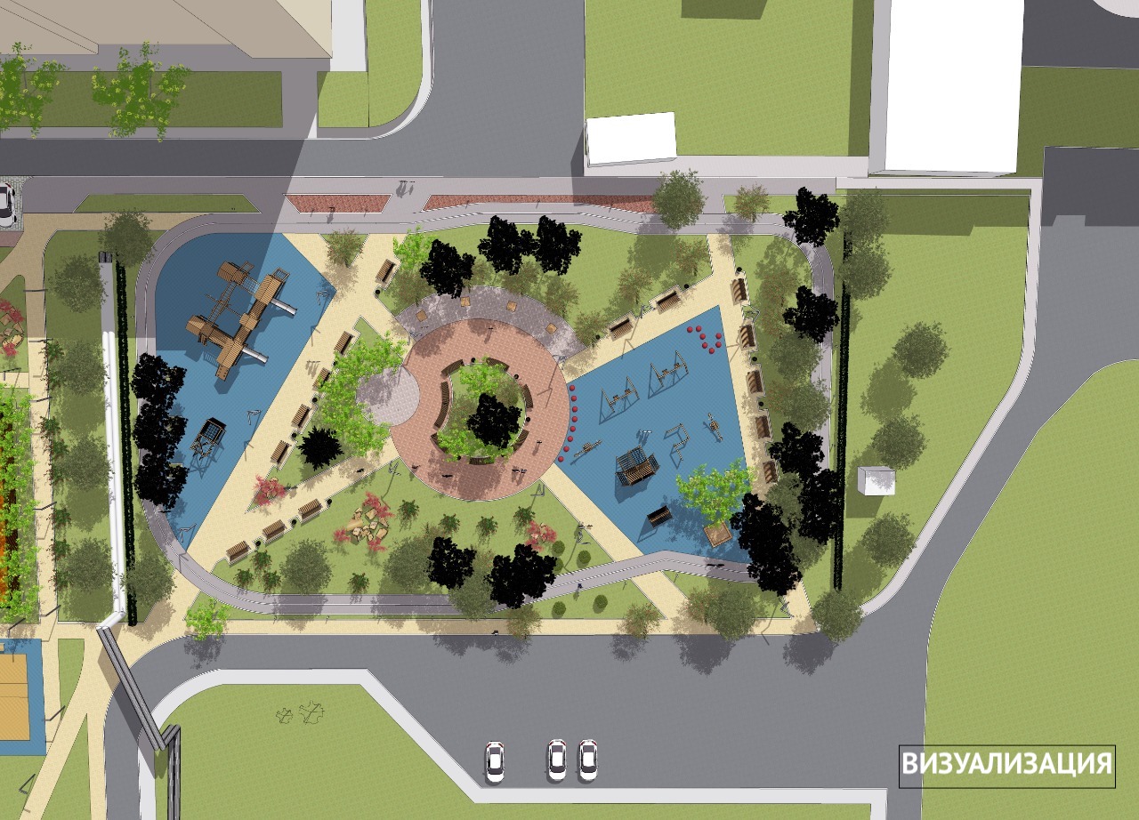 В Индустриальном районе реконструируют сквер на Янтарной фото 1