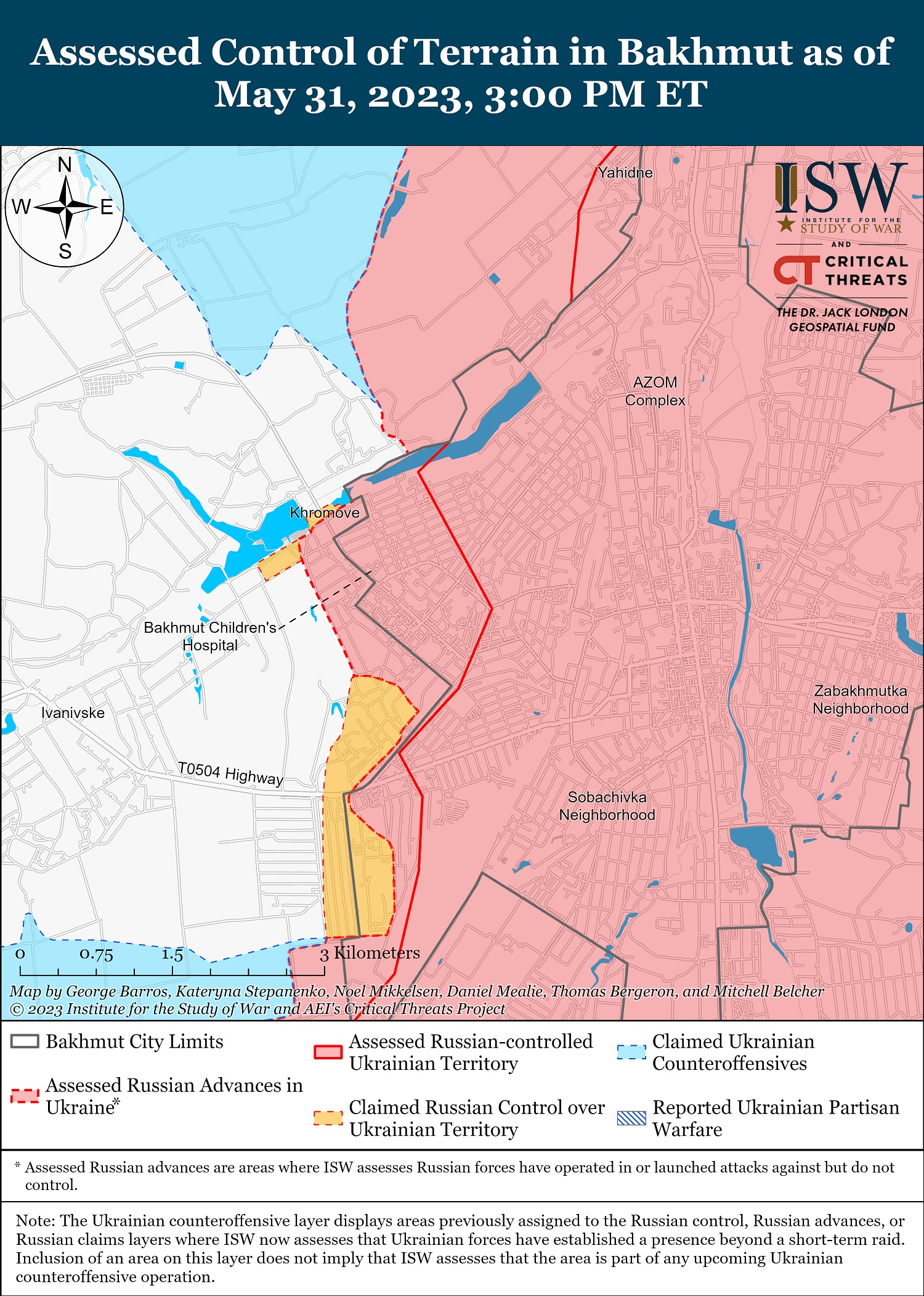 Карта боевых действий в Украине 1 июня.