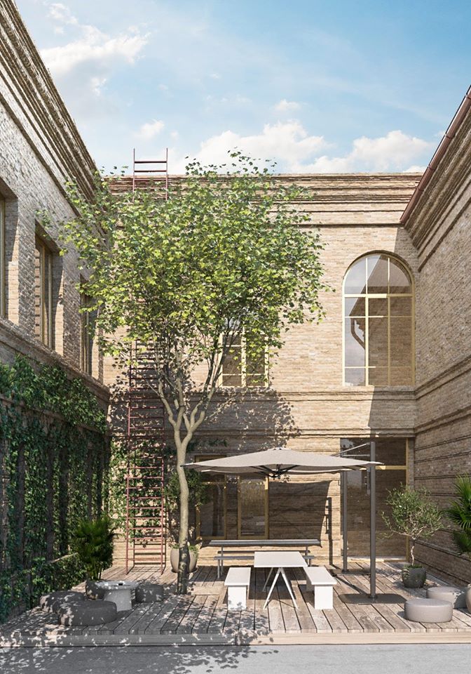 Внутренний двор будет уютным / фото: Dnipro Center for Contemporary Culture