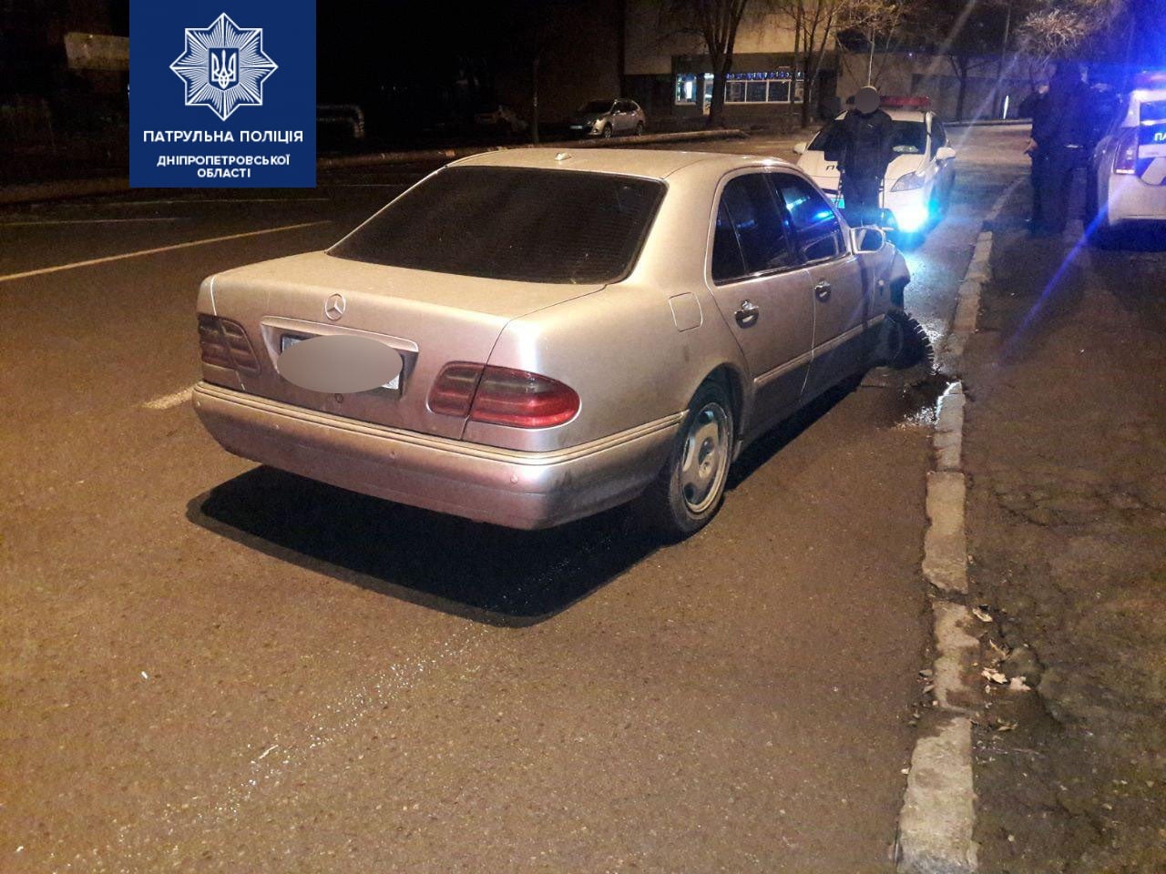 Водителя нашли, он был пьян. Фото: Патрульная полиция