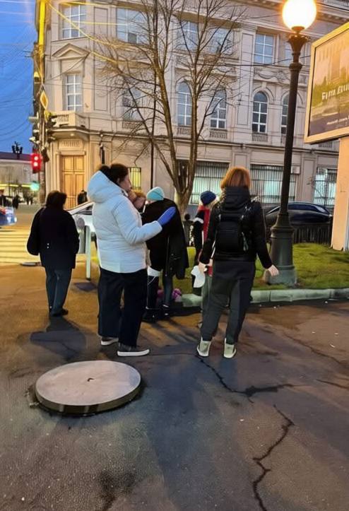 Резня на проспекте Яворницкого. Фото из соцсетей