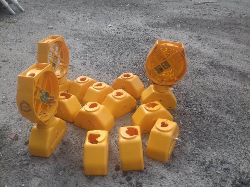 460 уничтоженных светильников в 2020 году/ фото: фб Mykhailo Lysenko