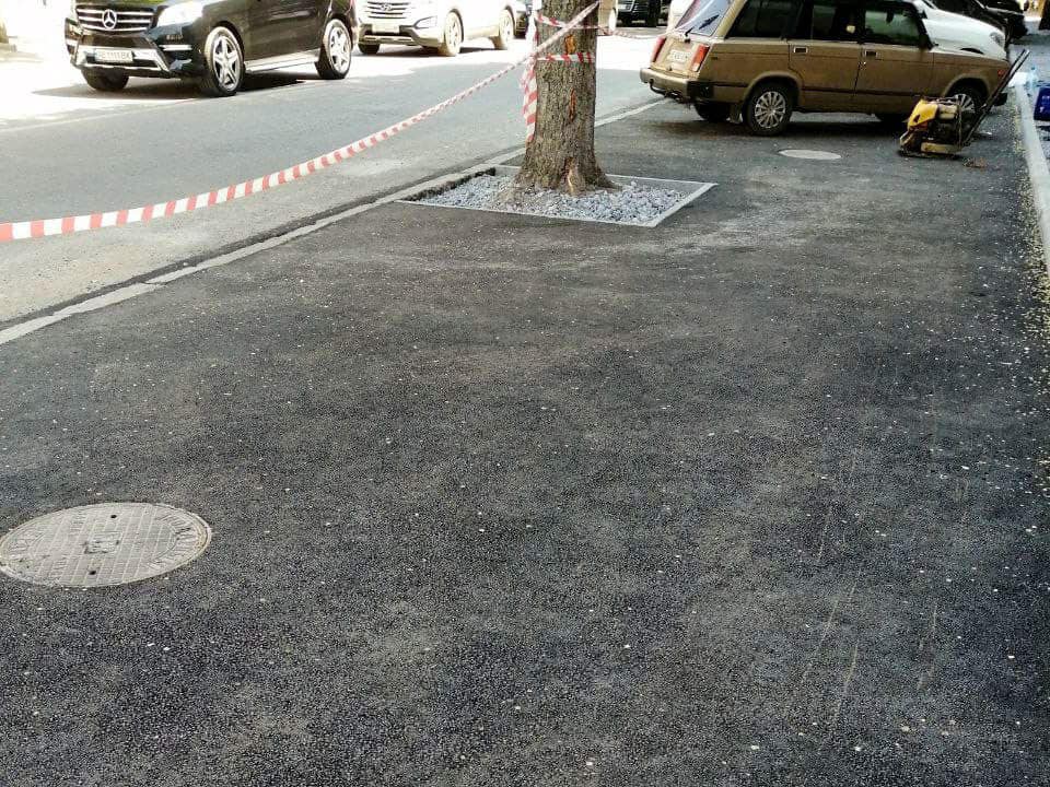 Ремонт дороги на улице Грушевского/ фото: Департамент благоустрою та інфраструктури