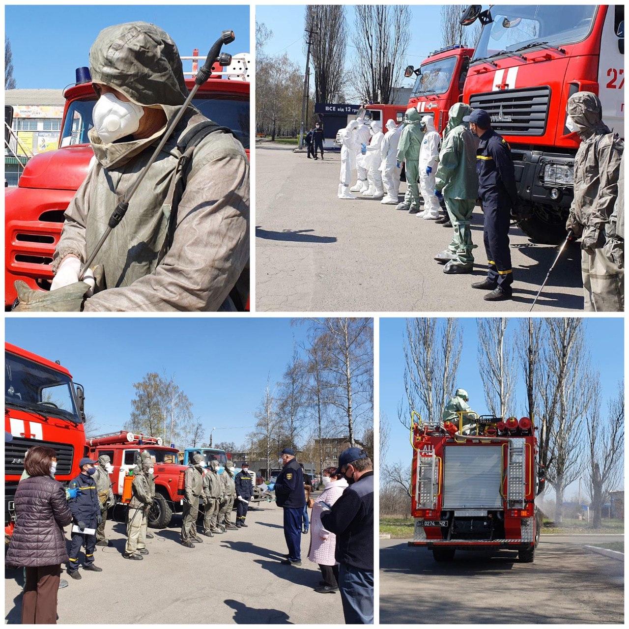 Изгоняют коронавирус: спасатели начали санобработку Першотравенска фото 1