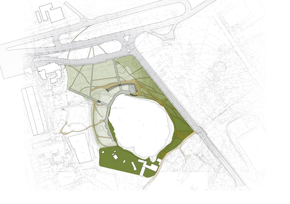 Зеленая зона вокруг карьера/ фото: фб Михаил Лысенко