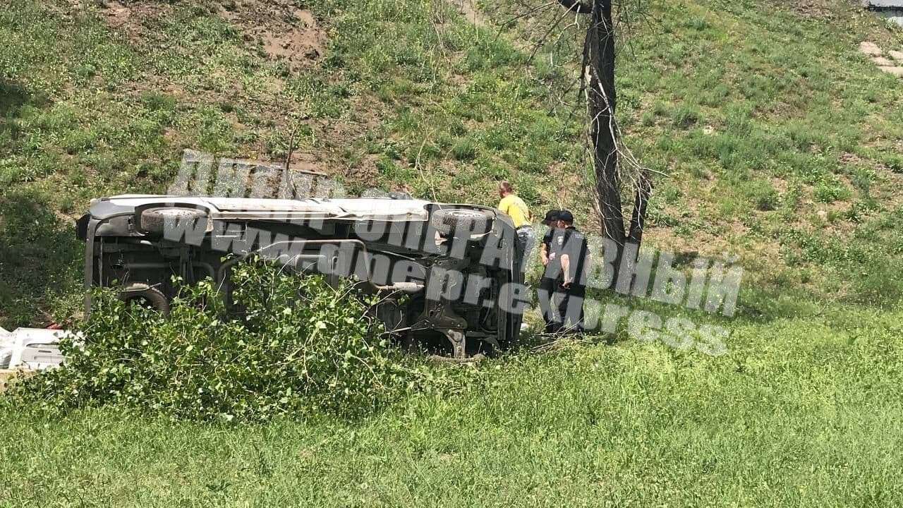 Авария на Кайдакском мосту/ фото: Днепр Оперативный