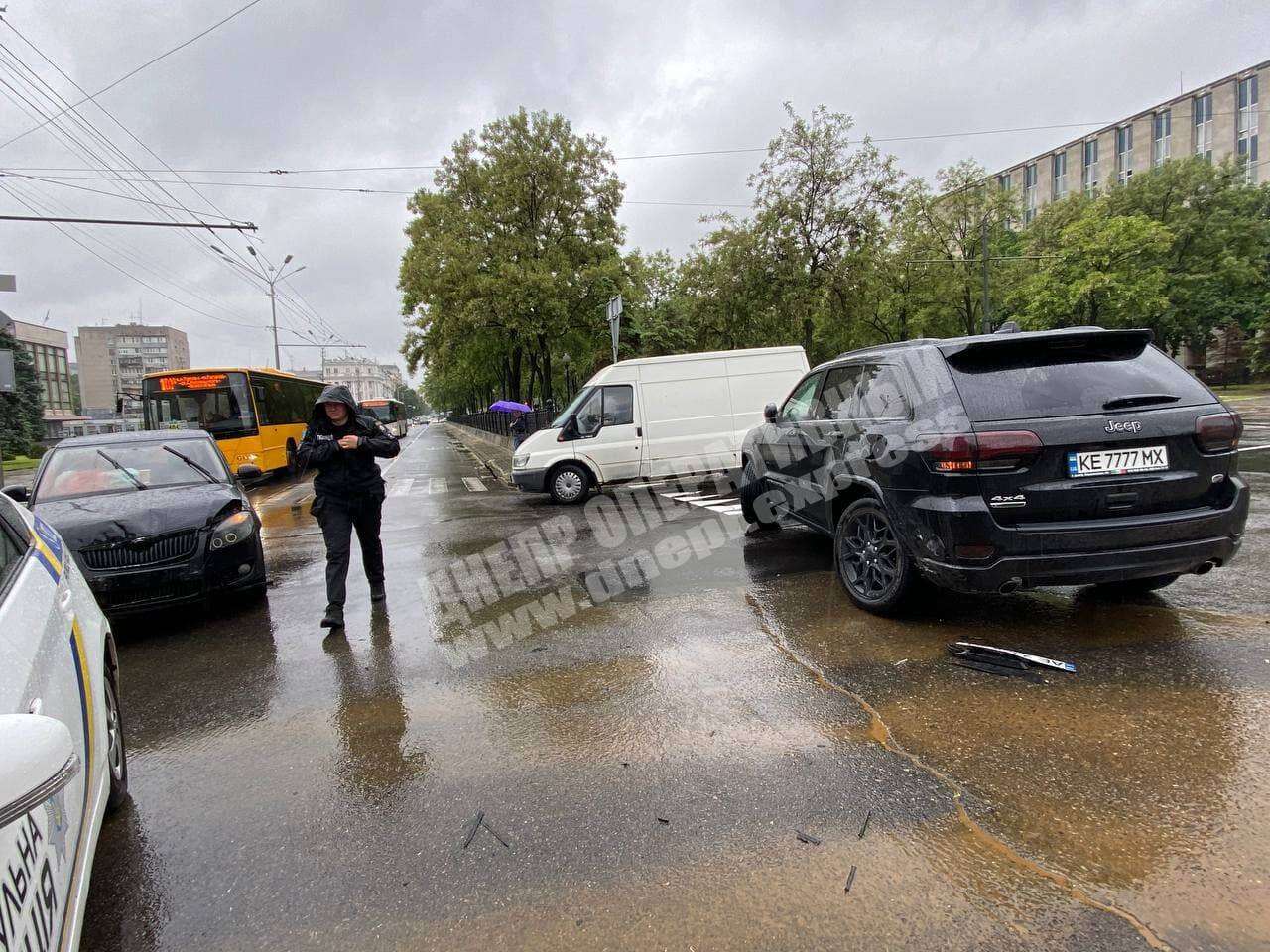 Место ДТП/ фото: Днепр Оперативный