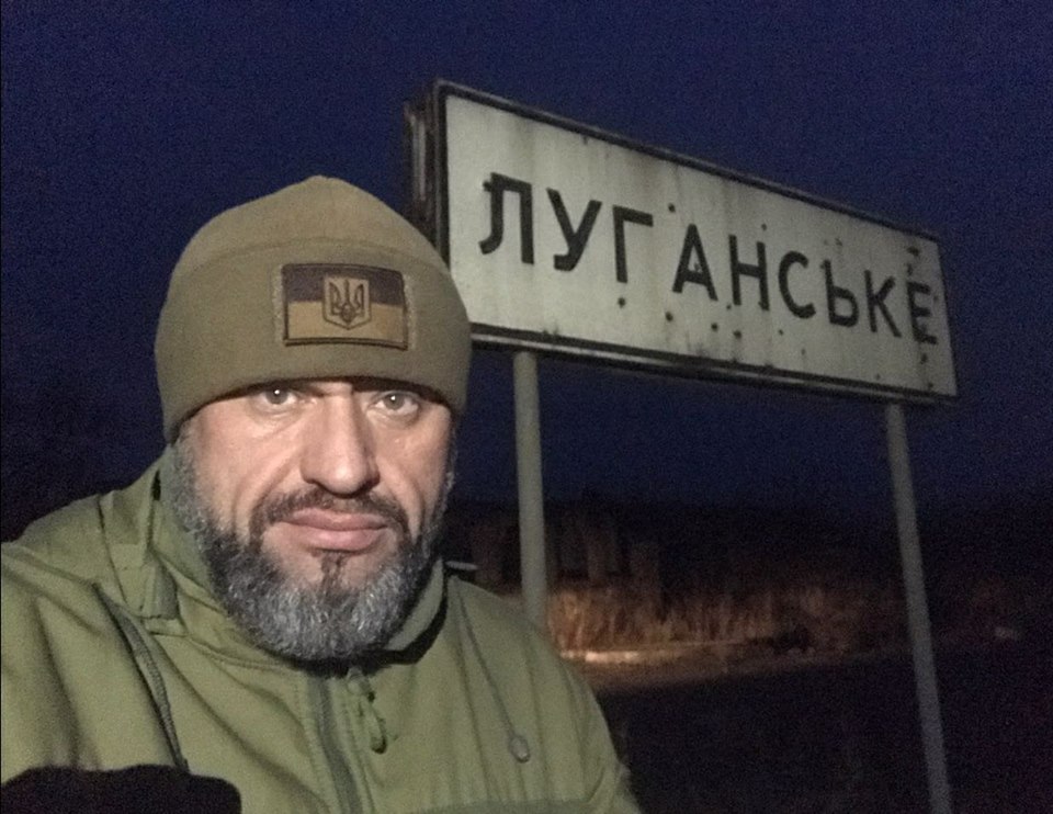 Олег Ляденко в зоне АТО.
