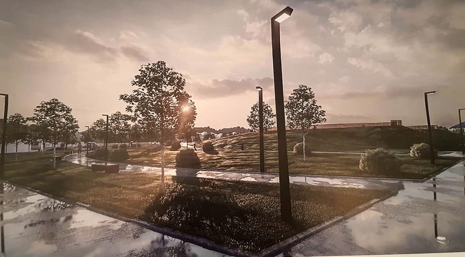 Визуализация благоустройства кромлеха в Новоалександровке/ фото: fb Volodymyr Stepanenko