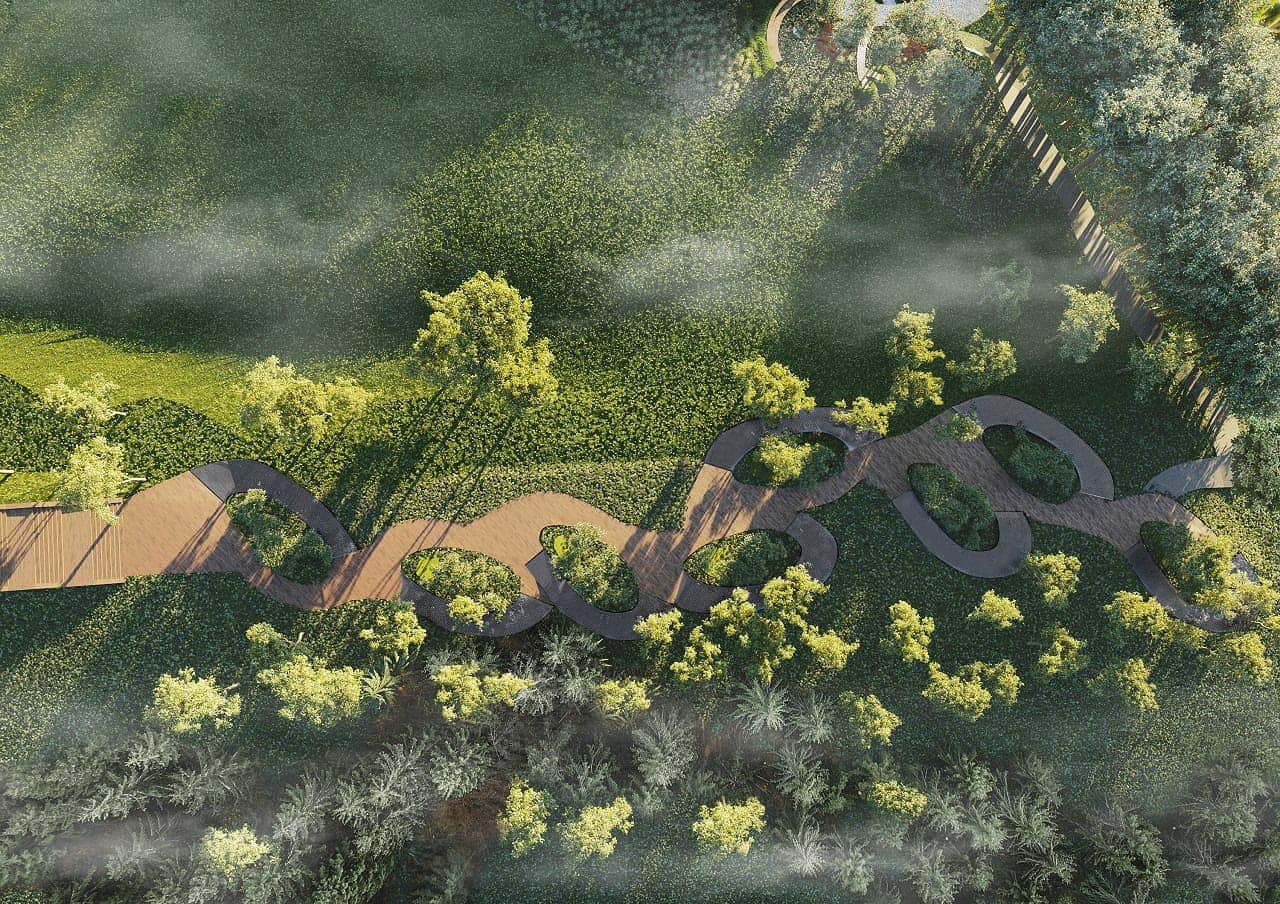 Визуализация "воздушных аллей"/ фото: fb Артема Хмельникова