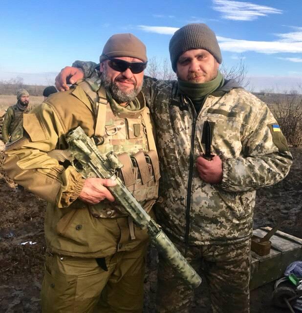 Олег Ляденко в зоне АТО.