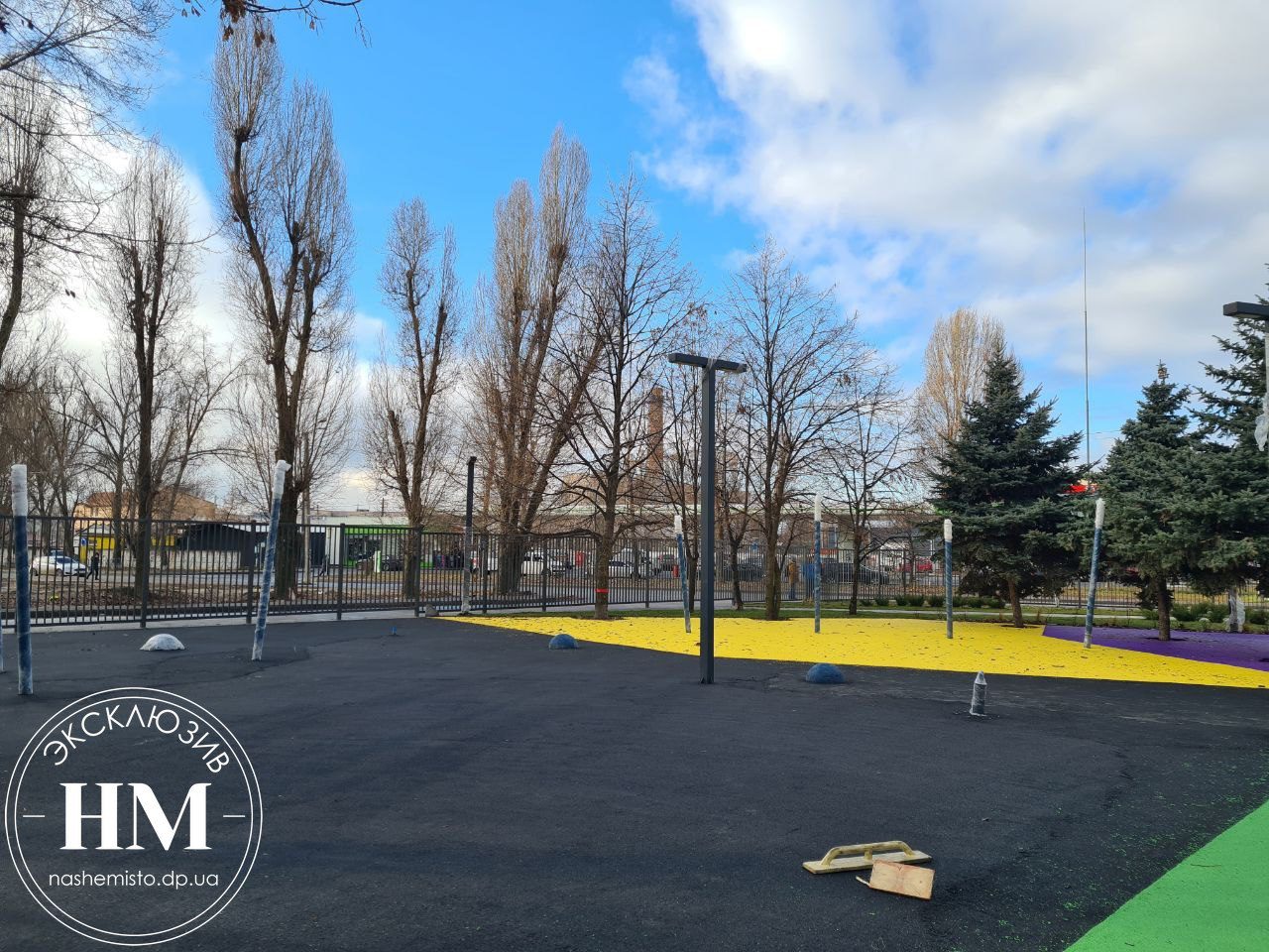 Сквер имени Клочко в Днепре на Калиновой после реконструкции.