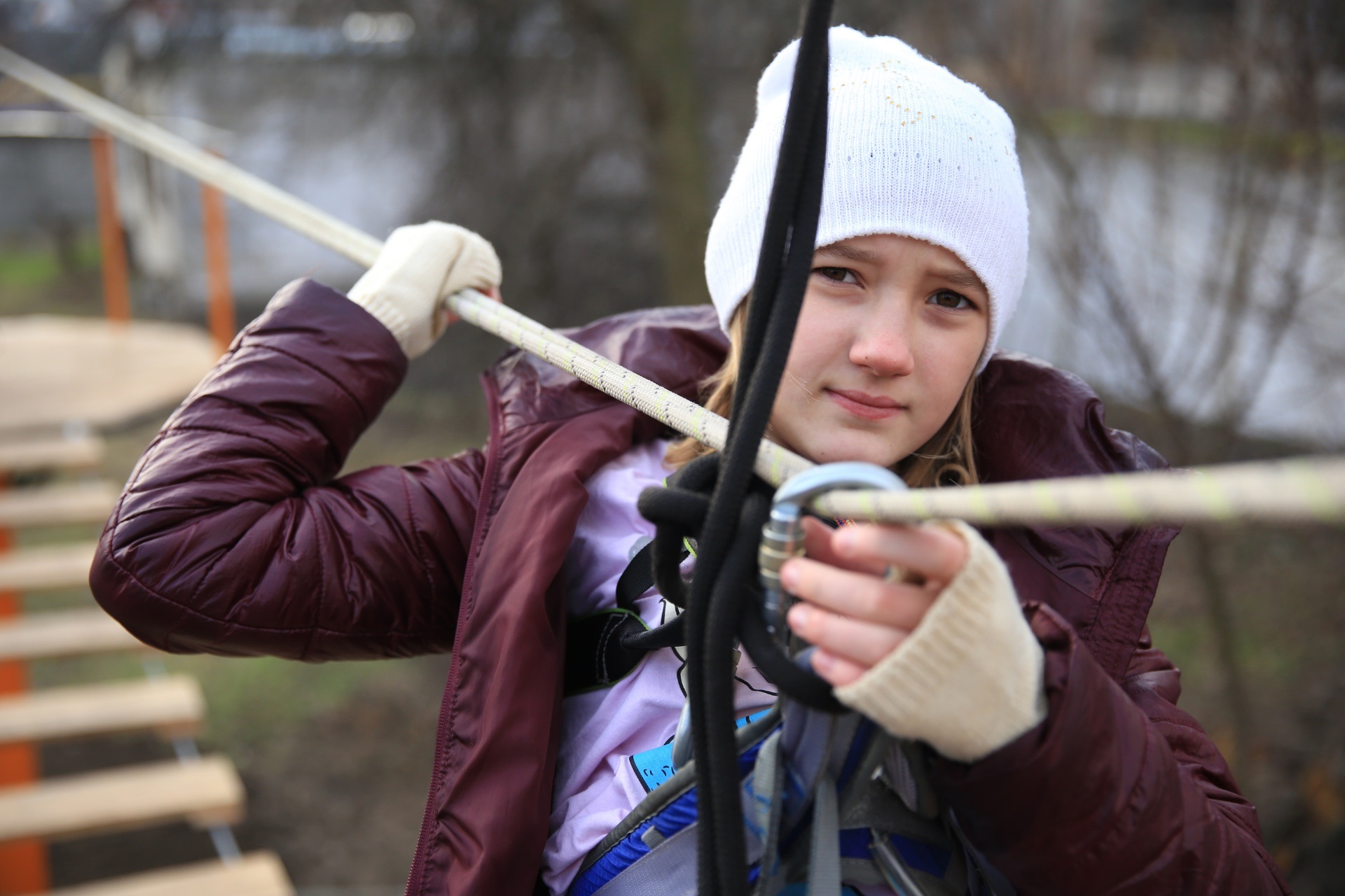 В Днепре появился детский веревочный парк "Активная страна".