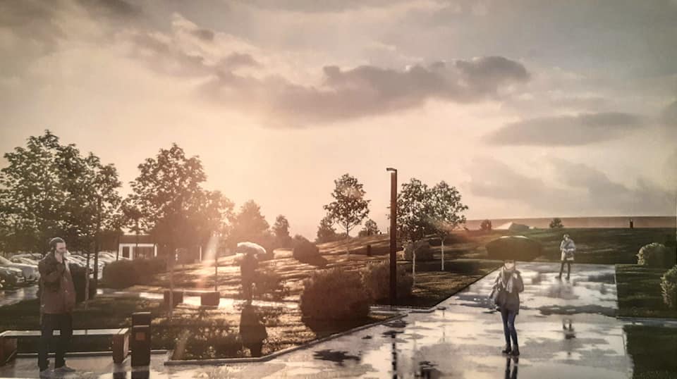 Визуализация благоустройства кромлеха в Новоалександровке/ фото: fb Volodymyr Stepanenko