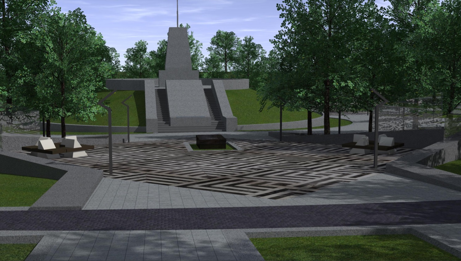 Визуализация Севастопольского парка в Днепре/ фото: dniprorada.gov.ua