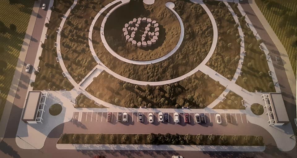 Визуализация благоустройства кромлеха в Новоалександровке/ фото: fb Volodymyr Stepanenko