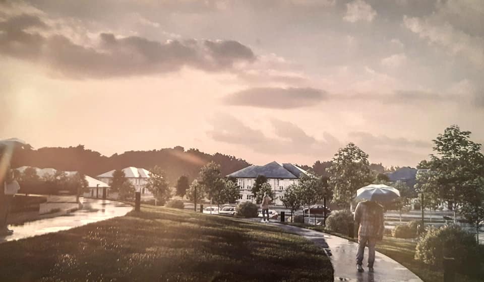 Визуализация благоустройства кромлеха в Новоалександровке/ фото: fb Volodymyr Stepanenko