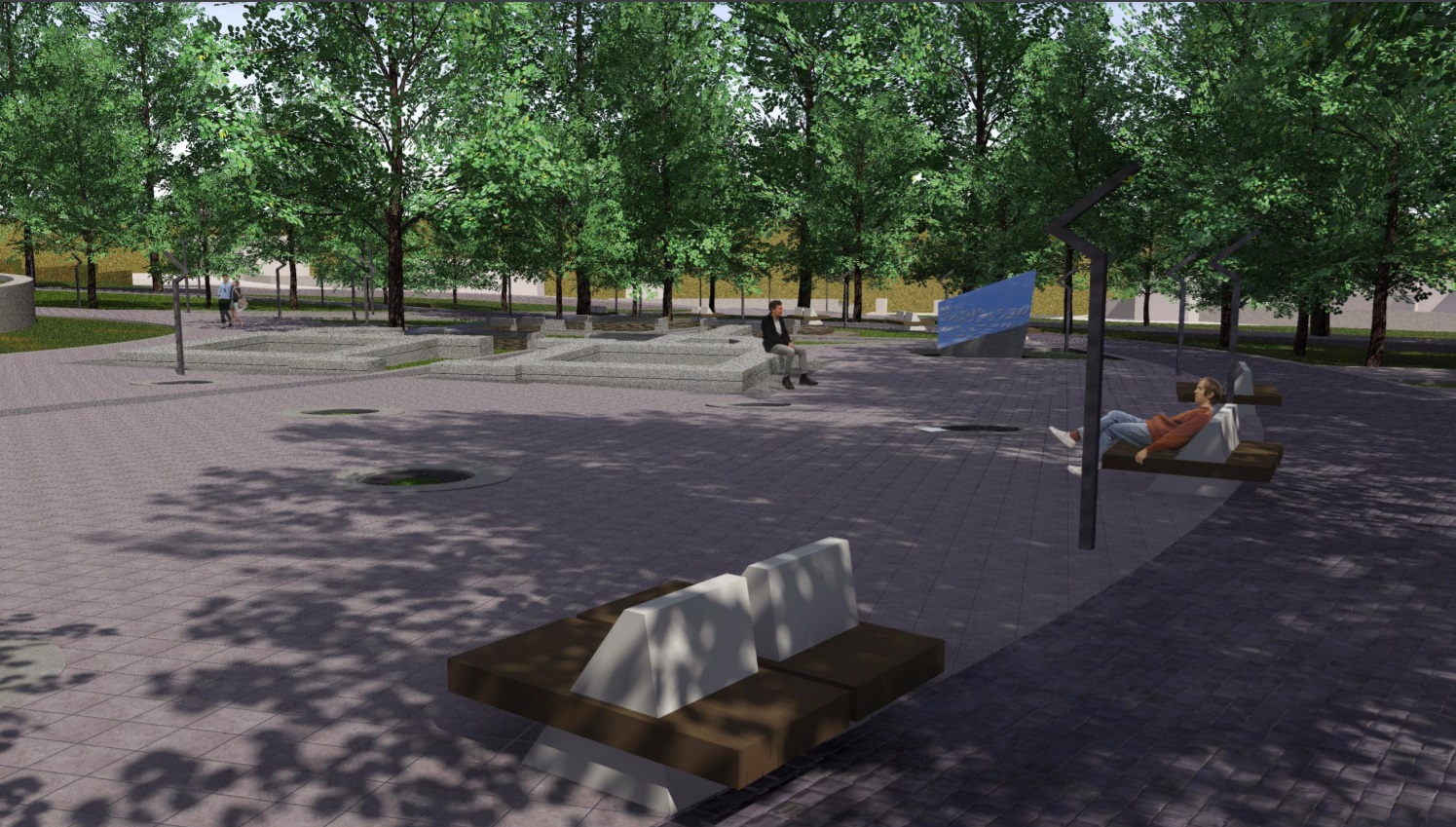 Визуализация Севастопольского парка в Днепре/ фото: dniprorada.gov.ua