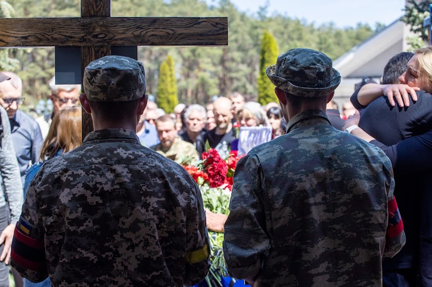 Похороны Максима Семенова в Днепре.