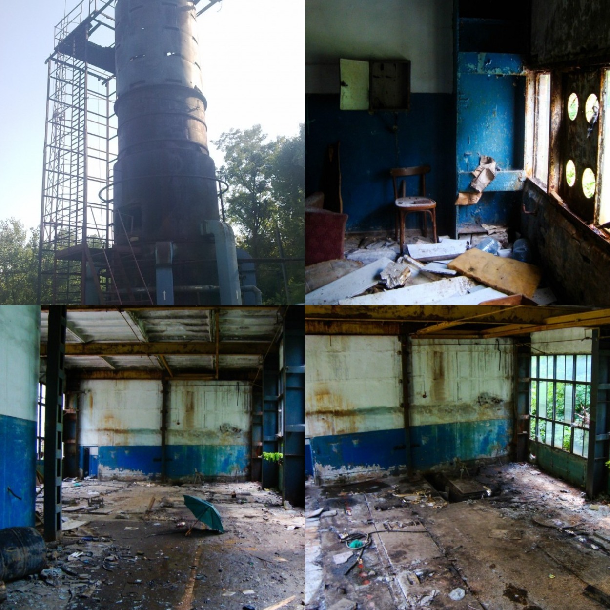 Печь, бочка и жидкости на полу/ фото: urban3p