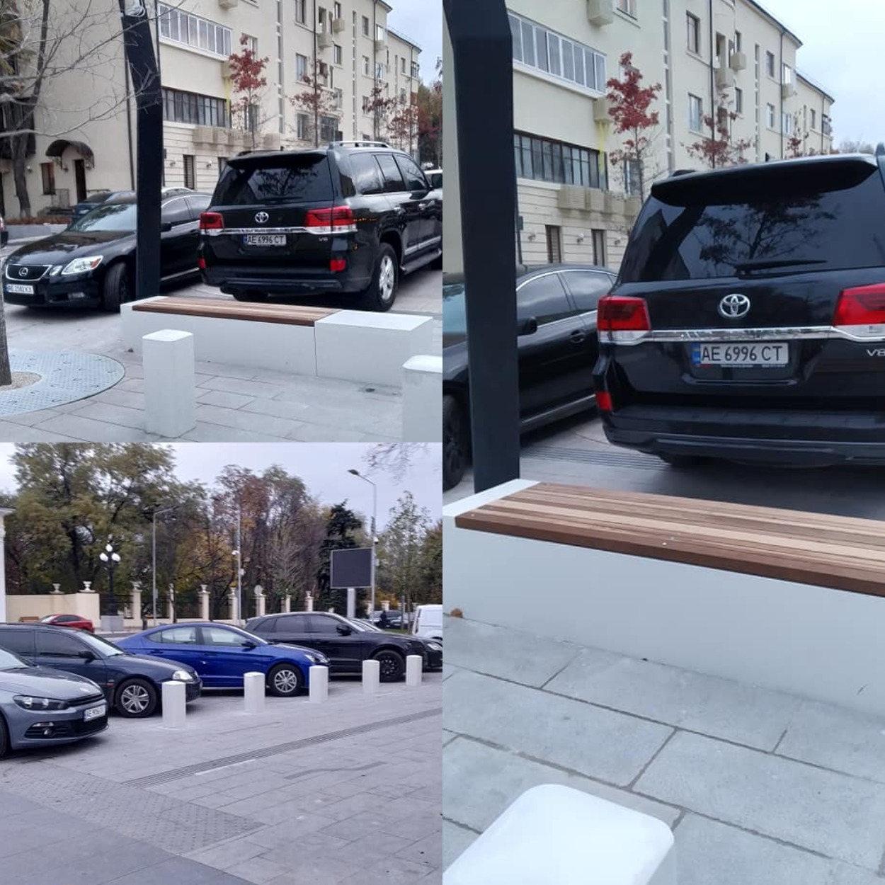 Автомобилисты блокирую проход пешеходам/ фото: fb Urban Dnipro Community