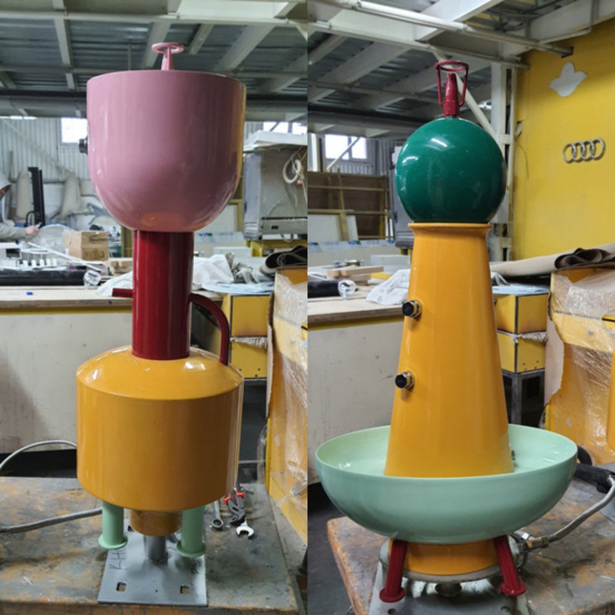 "Конфетные" фонтаны вблизи/ фото: gorod.dp.ua