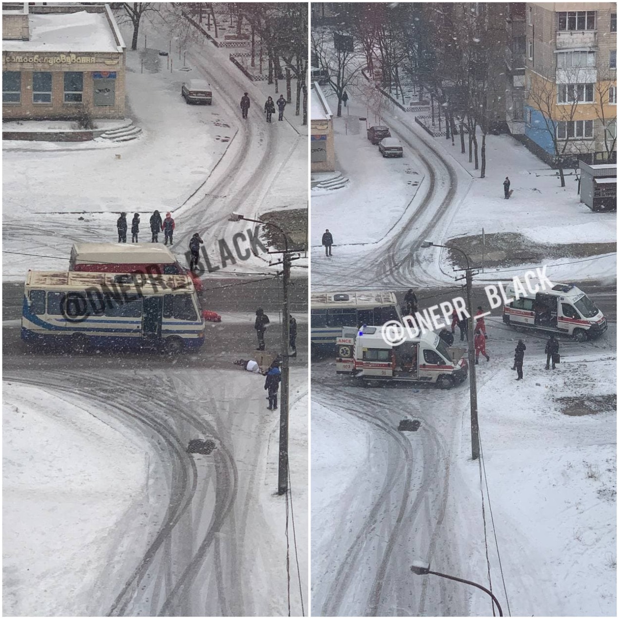 Авария на Парусе/ фото: Днепр Блэк