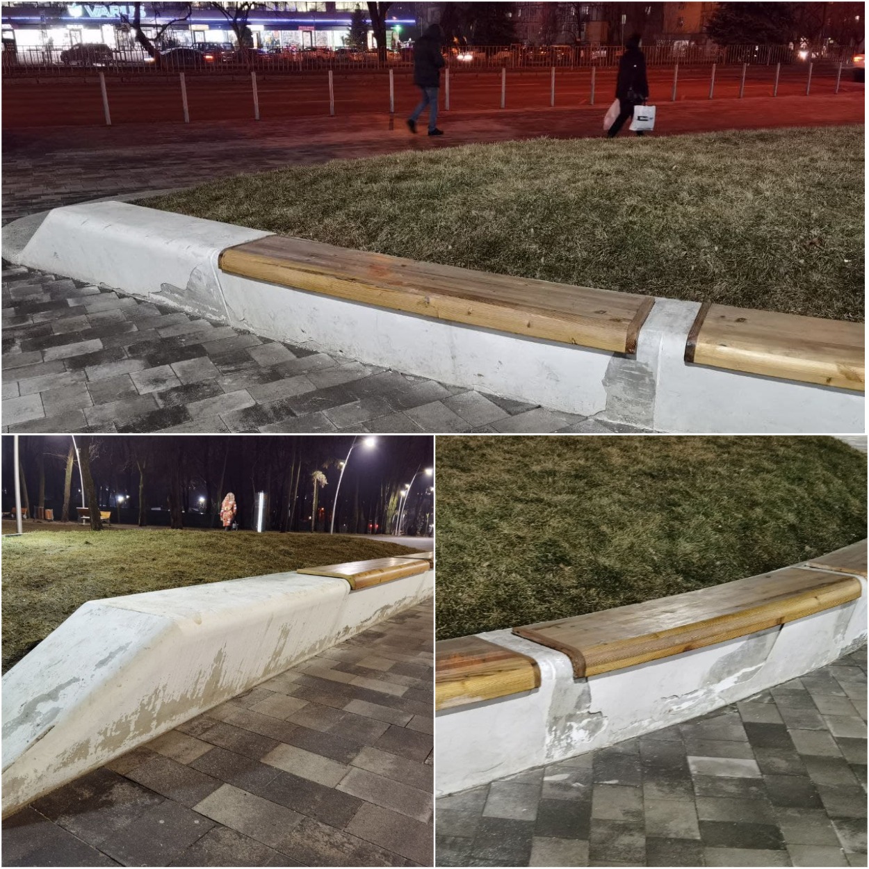 Лавочки в парке Писаржевского/ фото: Светлана Юрченко