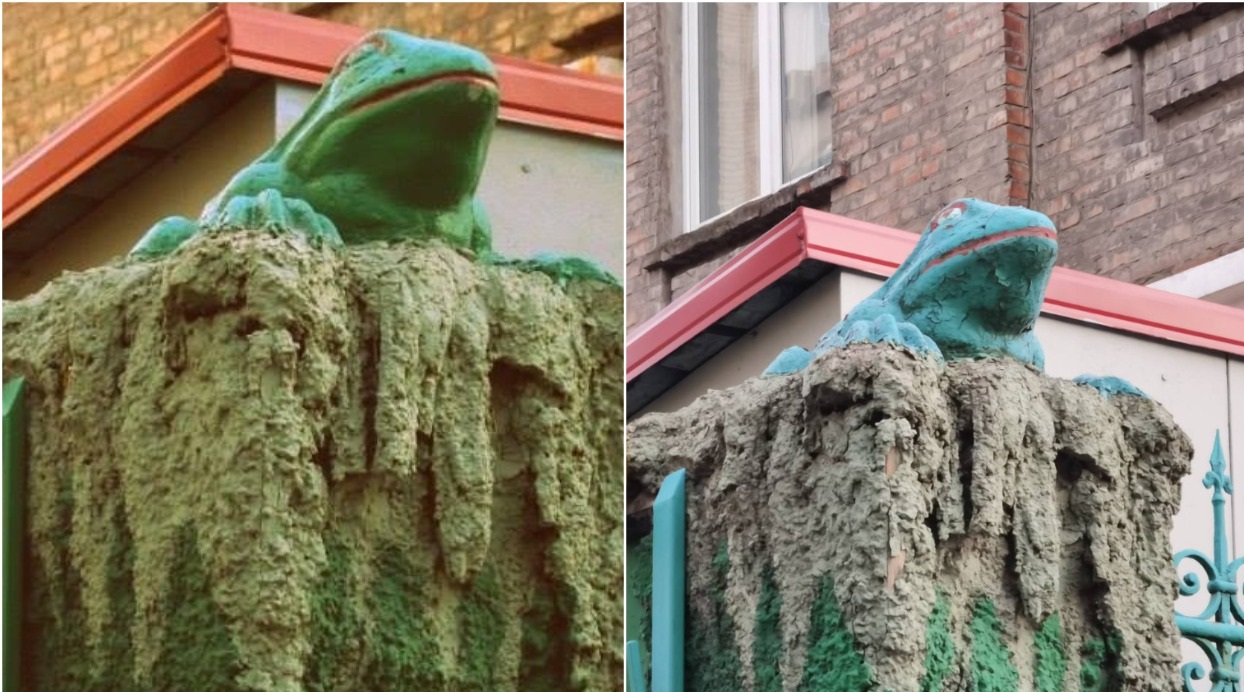 Какие лягушки раньше и какие сейчас/ фото: fb Екатеринославъ - Днепропетровск, Светлана Юрченко