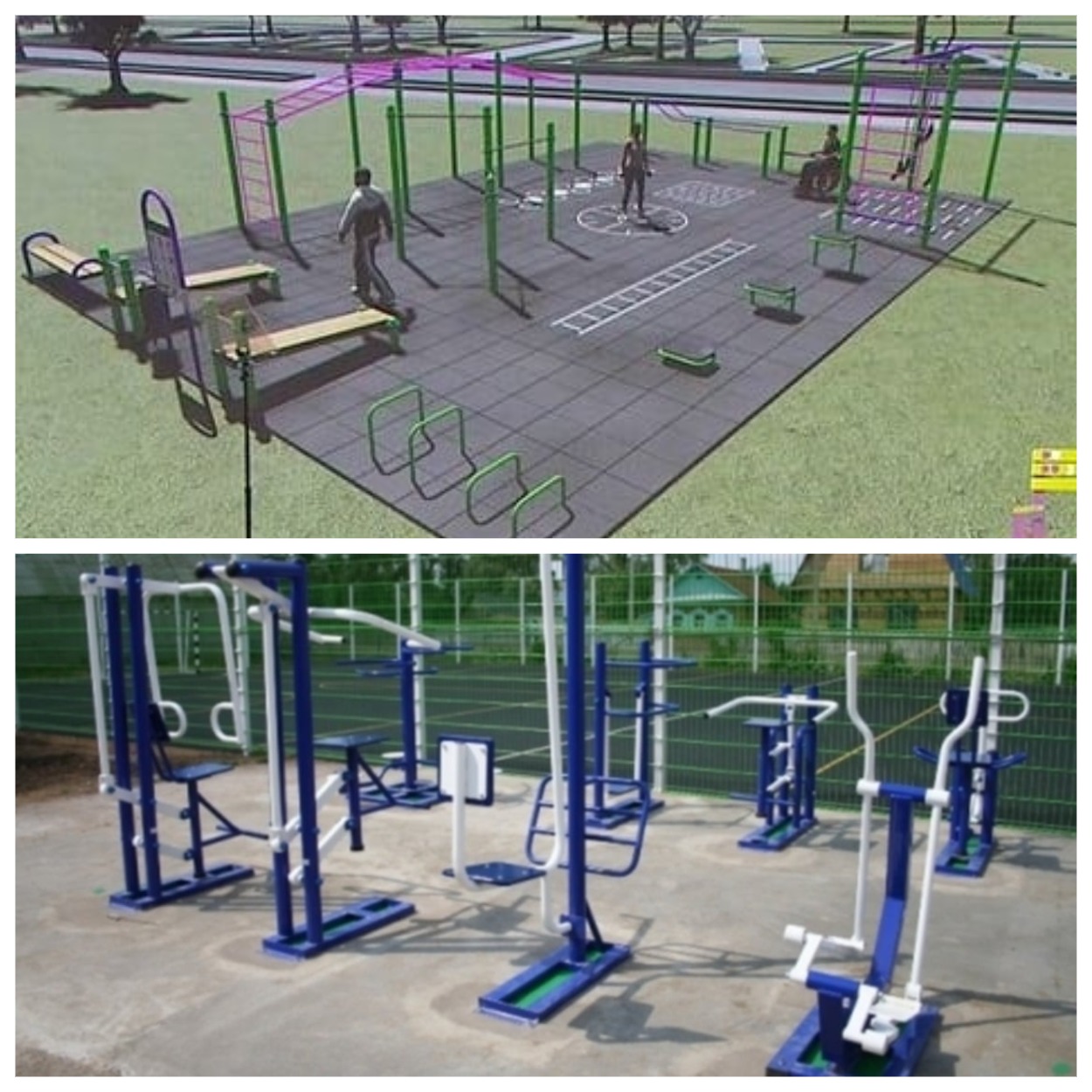 Интерактивная спортплощадка на визуализации/ фото: fb Северина Маринчука