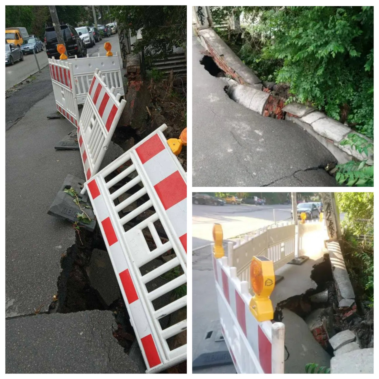 Ограждение начало проваливаться/ фото: d1.ua, ХД